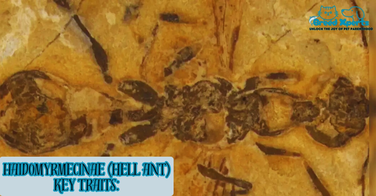 Haidomyrmecinae Hell Ant Key Traits